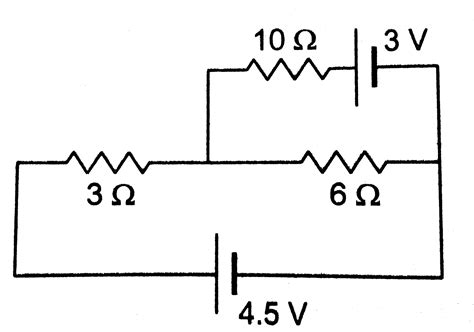 The current through 10 Ω resistor shown in figure is .
